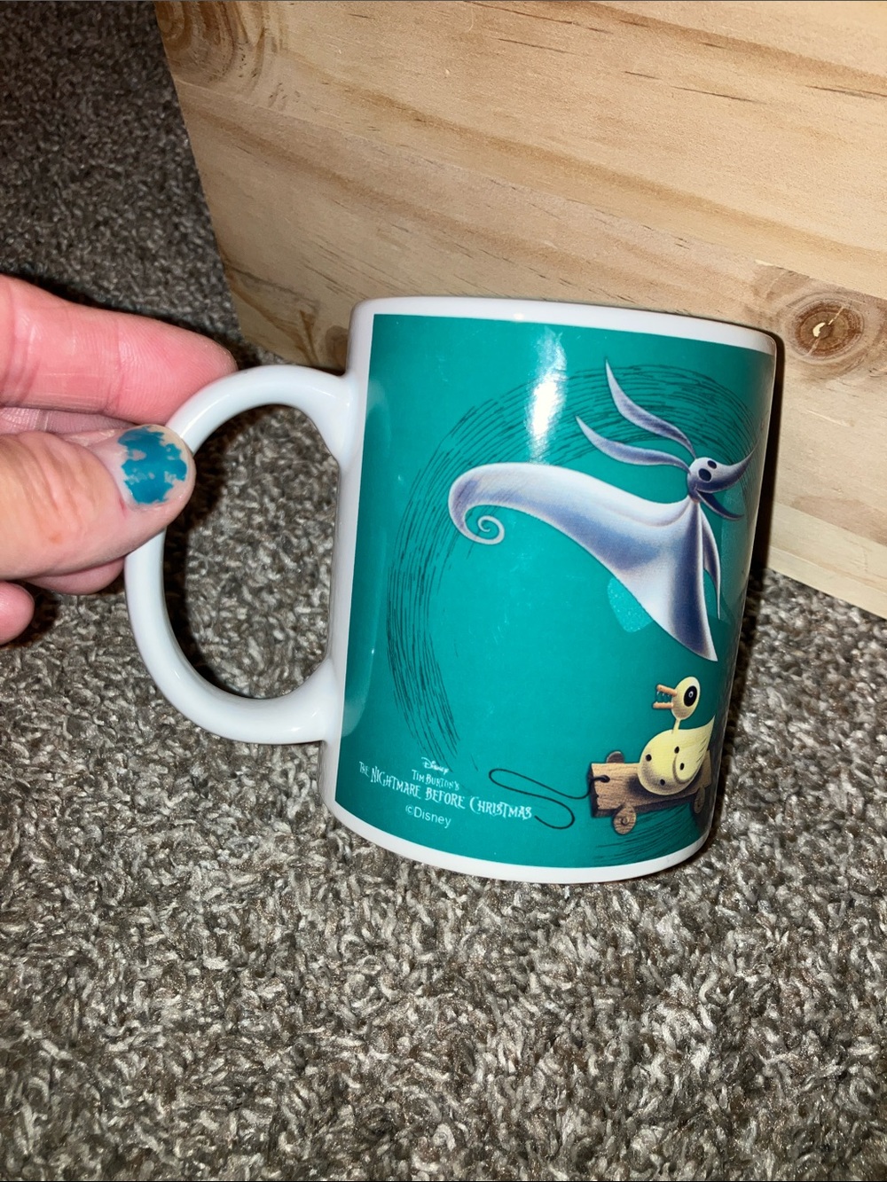 Disney Teal and Red Jack & Sally Character Mug - Picture 3 of 4